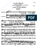 An Die Musik, D. 547 - Complete Score (2st Version)