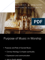 Worship Music Lesson 12: Purpose, Theology and Ministry