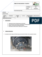 Informe Reparacion de Frenos y Bocamasas de Montacarga Livigui SAC
