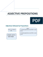 Adjective Prepositions