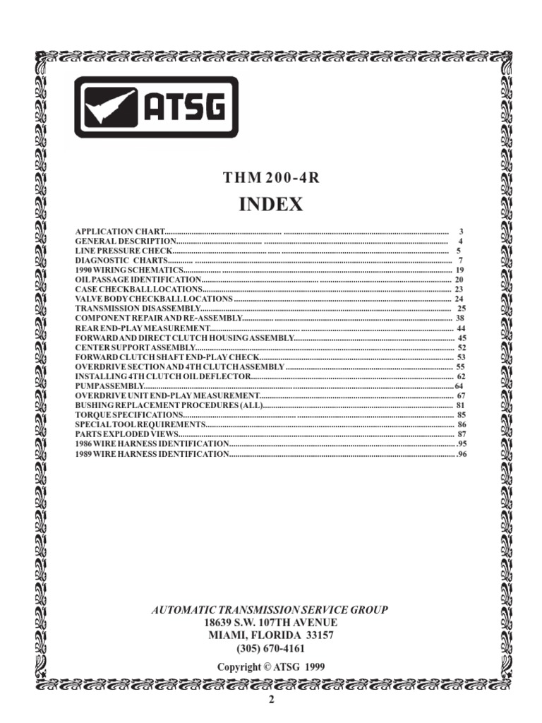 200 4R PDF | PDF | Transmission (Mechanics) | Clutch