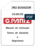 Cilindro sovador CS-450 SS manual de instrução