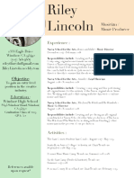 Riley Lincoln Resume