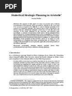 Iovan Drehe, Dialectical Strategic Planning in Aristotle - Final