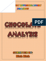 Best Chemistry Investigatory Project - Class XI & XII - Chocolate Analysis