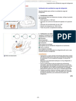 Manual Inspeccion Cantidad Carga Refrigerante Verificacion Conexion Calibre Multiple Inspeccion Fuga Procedimiento