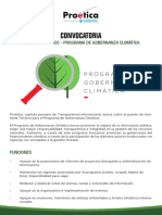 Convocatoria - Asistente técnico/a para el Programa Gobernanza Climática de Proética