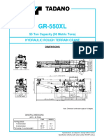 GR-550XL 55 Ton Rough Terrain Crane Specs and Dimensions