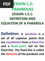 Lesson 2 Conics