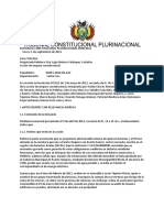 Sentencia Constitucional Plurinacional