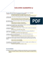 Concordancia Entre Sustantivo y Adjetivo