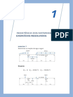 Resistência dos materiais: exercícios resolvidos de vigas e pórticos