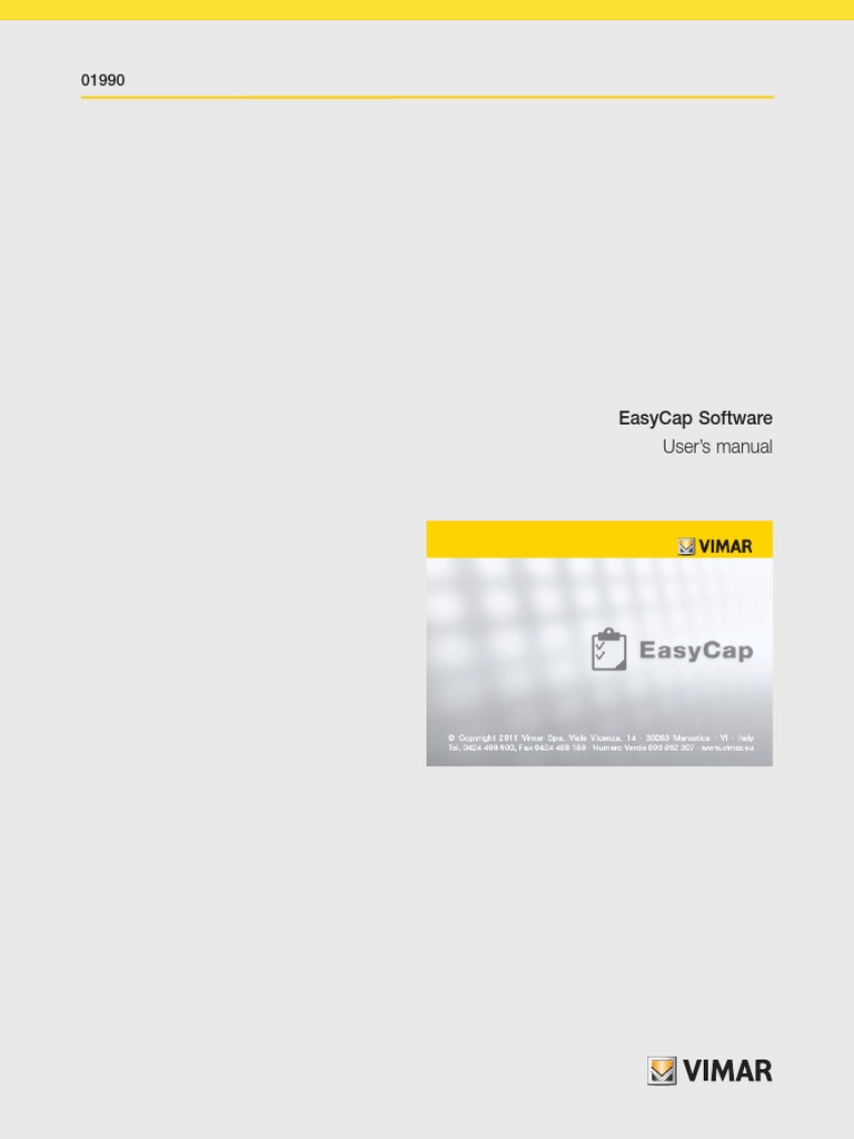 Easycap Software User'S Manual | PDF | Computer Program | Programming