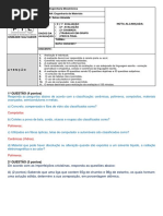 1 Prova-Engenharia de Materiais - Ftc-Ssa - 2017-1 Com Respostas