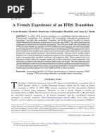 A French Experience of An IFRS Transition: Carole Bonnier, Fre de Ric Demerens, Christopher Hossfeld, and Anne Le Manh