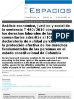Análisis de Sentencia, Derechos Fundamentales, Scopus, 2018