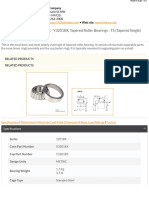 X32018X Y32018X TaperedRollerBearings TS (TaperedSingle) Metric