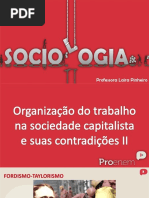 Organizacao Do Trabalho Nas Sociedades Capitalistas e Suas Contradicoes 