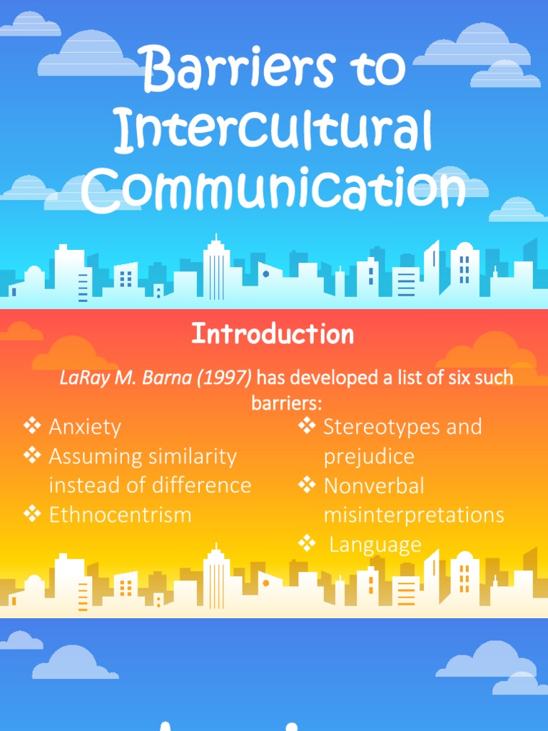 Barriers To Intercultural Communication | PDF | Stereotypes | Prejudices