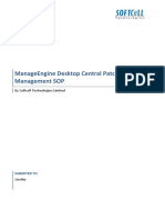 Manageengine Desktop Central Patch Management Sop: by Softcell Technologies Limited