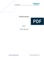 RL800 Series ONU User Manual PDF