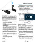 Impedance Microphone Specifications