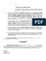 Affidavit of lOSS Tiltle-  Lucina F. Mindac.docx