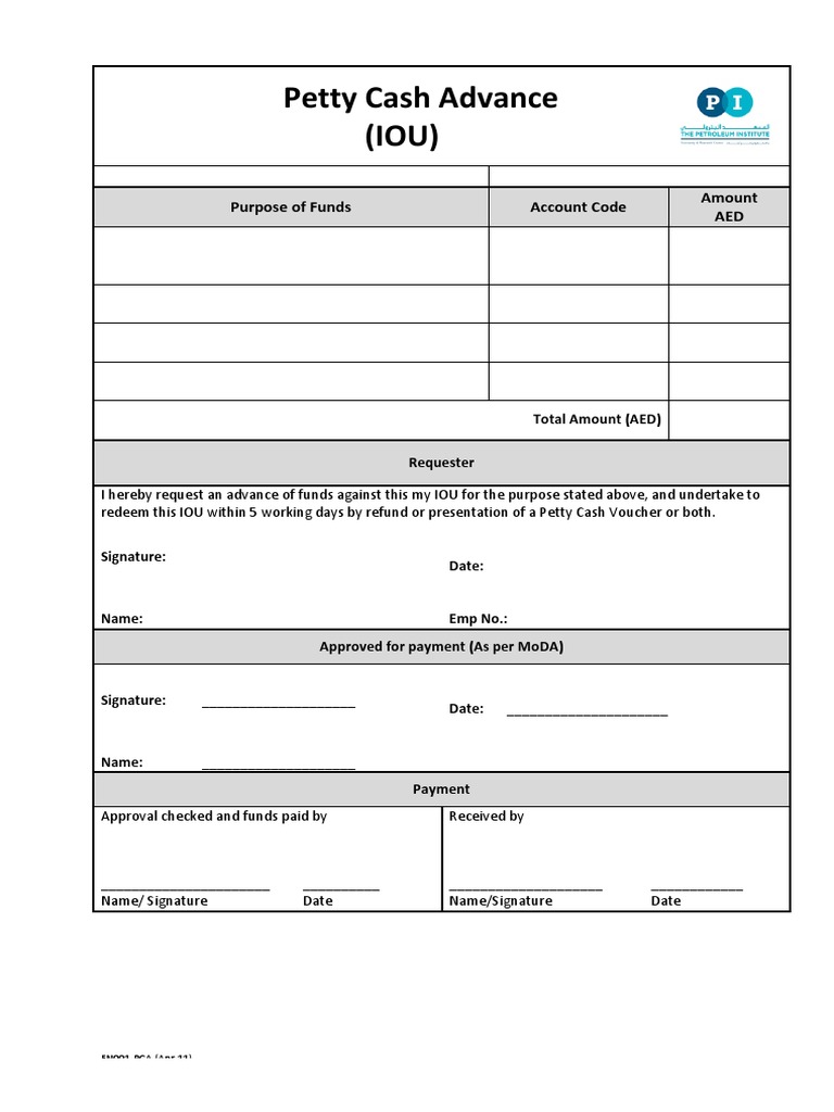 Iou Payments Money