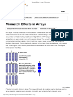 Mismatch Effects in Arrays - PVEducation PDF