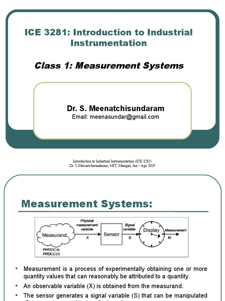 Introduction to Measurement Systems | PDF | Instrumentation | Measurement