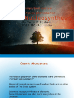 Stellar Nucleosynthesis by Tarun p. Roshan,