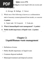 C Liquid Human Waste Pre