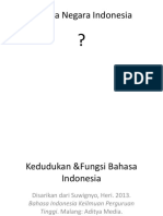 2. Kedudukan &Fungsi Bahasa Indonesia 2