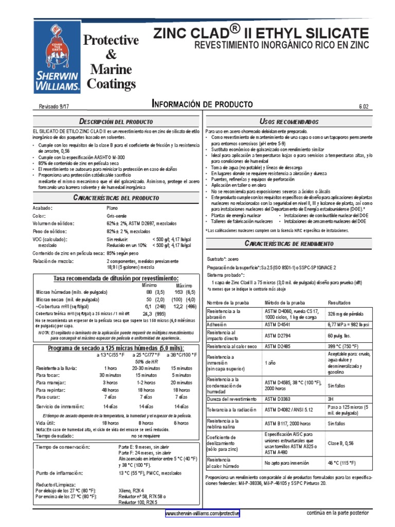 5.2 Zinc Clad II PDF Revestimiento Zinc