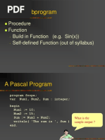 Procedure Pascal