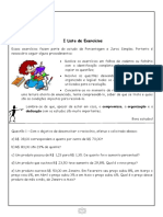I Lista de Exercícios I Trimestre pdf- 8° ano 2019
