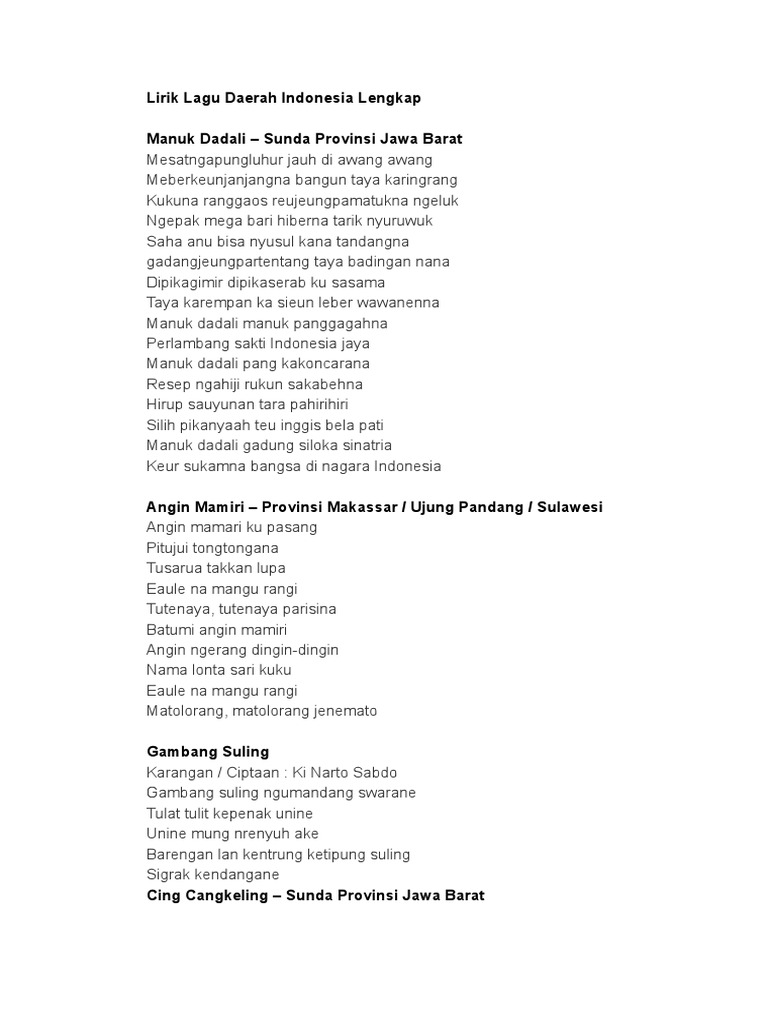 Lirik Lagu Jali Jali Lengkap - Apa Bagaimana