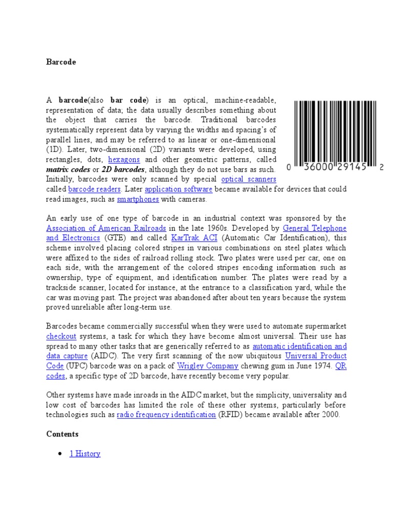 Barcode | PDF | Barcode | Qr Code