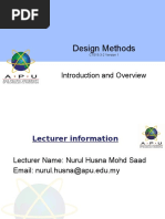 Design Methods: Introduction and Overview