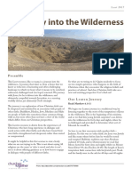 A Journey Into The Wilderness: Preamble