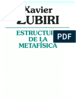 Estructura de La Metafísica - Zubiri