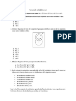 Conjuntos, lógica proposicional y tablas de verdad en tareas 1.1 y 1.2