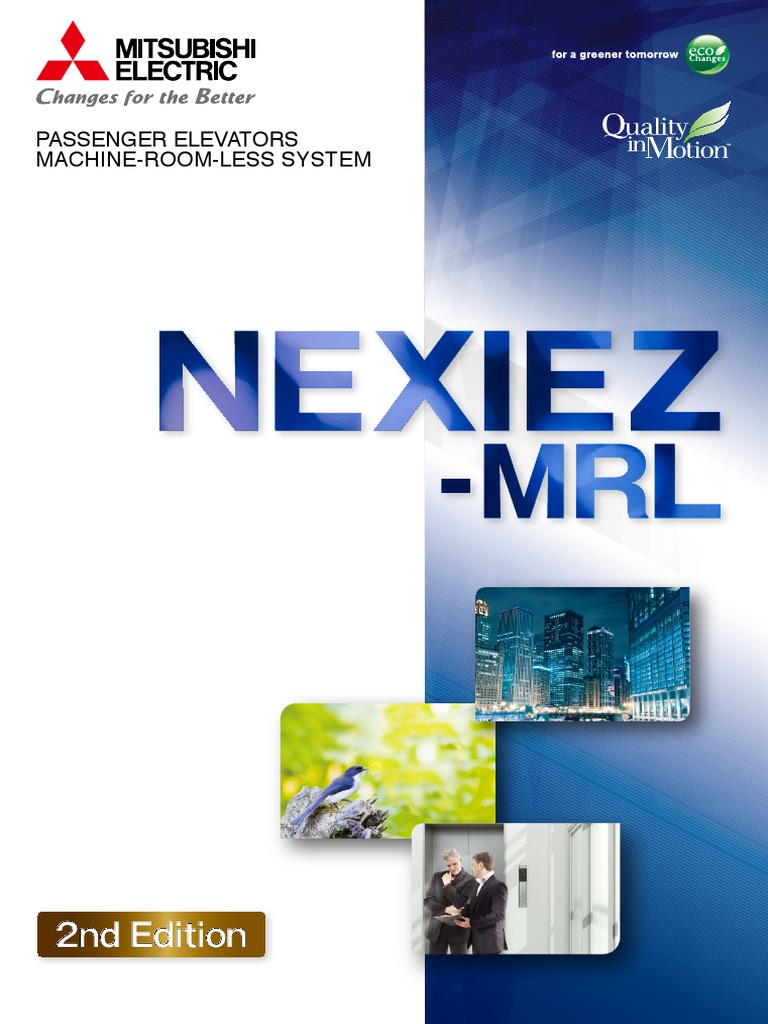 Mitsubishi Machine-Room-Less Elevators | PDF | Elevator | Electrical ...