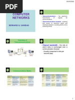 Computer Networks: Bernard G. Sanidad