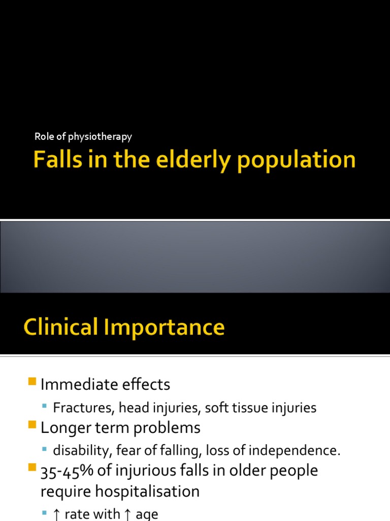 Role of Physiotherapy | PDF | Physical Therapy | Geriatrics