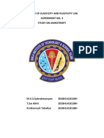 Theory of Elasticity and Plasticity Lab Experiment No. 3 Study On Anisotropy
