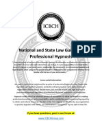 State Law Guide For Professional Hypnosis (ICBCH)