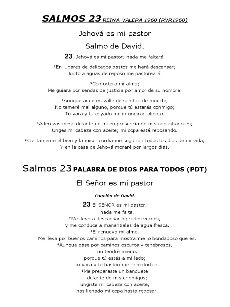 Salmo23 cheap reina valera