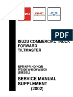 Service Manual Supplement (2002) : Isuzu Commercial Truck Forward Tiltmaster