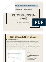 DEFORMACION DE VIGAS- RESISTENCIA DE MATERIALES II